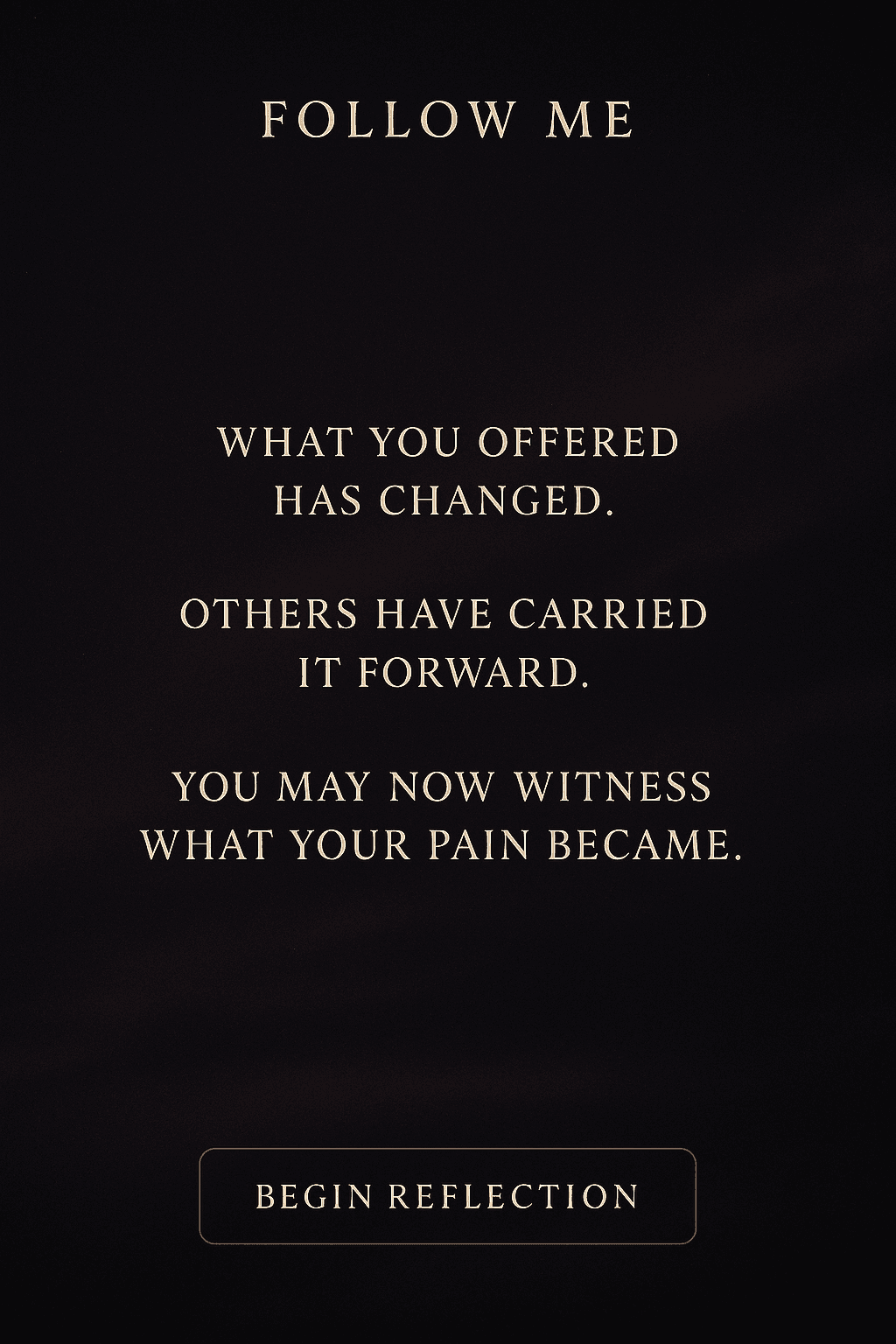 What you offered has changed